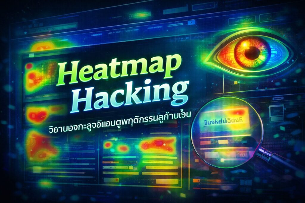Heatmap Hacking, Data Tracking, พฤติกรรมลูกค้า, อุดรอยรั่วเว็บ, Conversion Rate