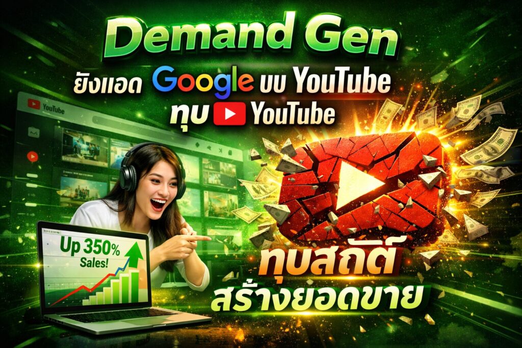 Demand Gen, YouTube Ads, ยิงแอด Google, Google Ads, สร้างยอดขาย