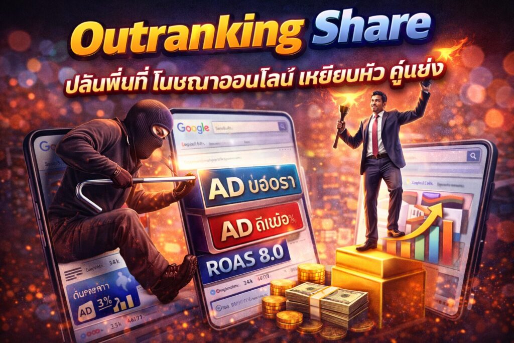 Outranking Share, ยิงแอด Google, โฆษณาออนไลน์, วัดผลโฆษณา, คู่แข่ง