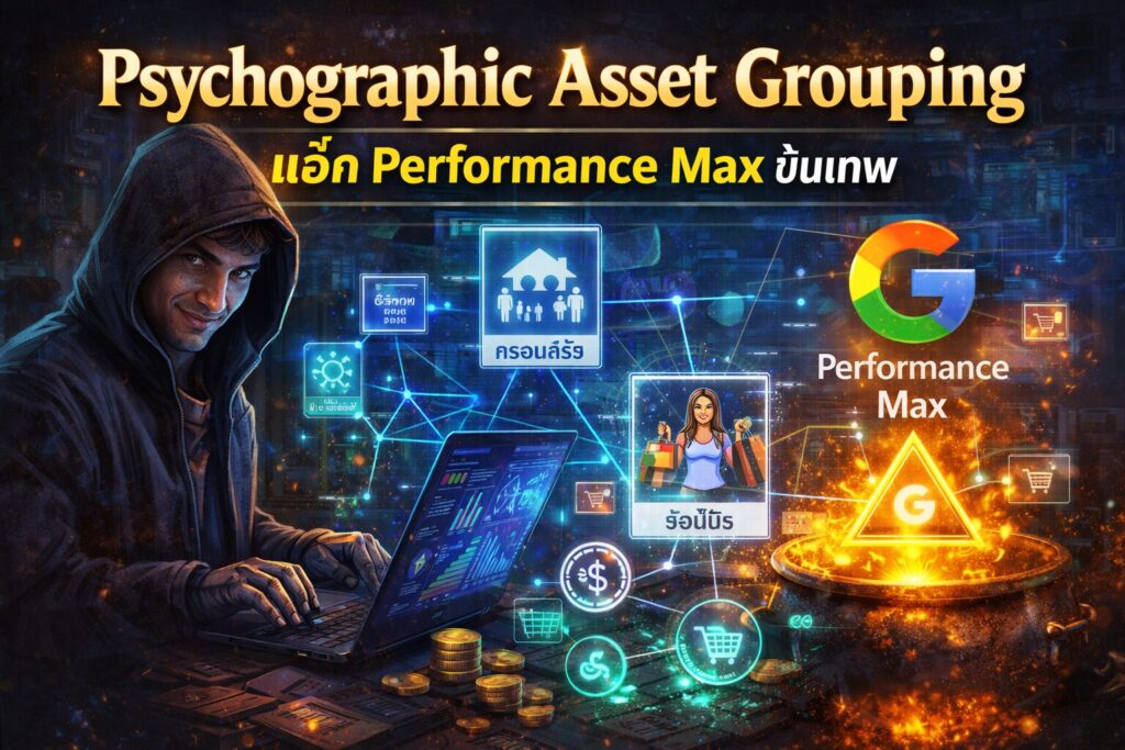 Psychographic Asset Grouping, Performance Max, Google Ads, ยิงแอด Google, กลุ่มเป้าหมาย