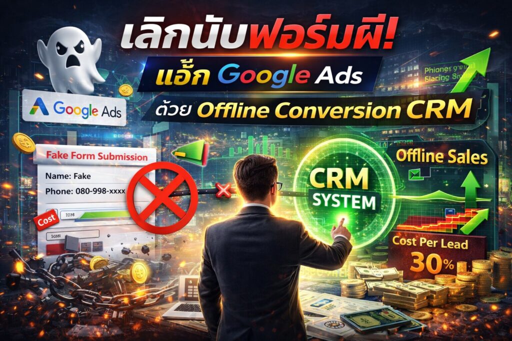 Offline Conversion, Lead Quality, Google Ads, ระบบ CRM, ยิงแอดกูเกิล