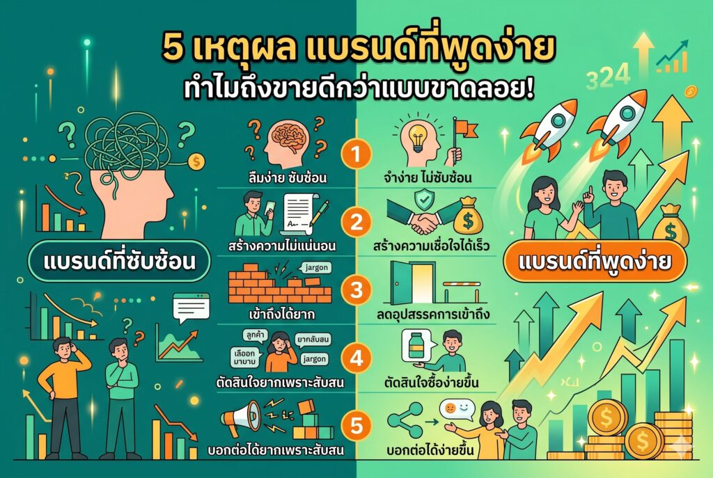 แบรนด์ที่พูดง่าย, การสื่อสารแบรนด์, การตลาดออนไลน์, เพิ่มยอดขาย, โฆษณาเฟสบุ๊ค