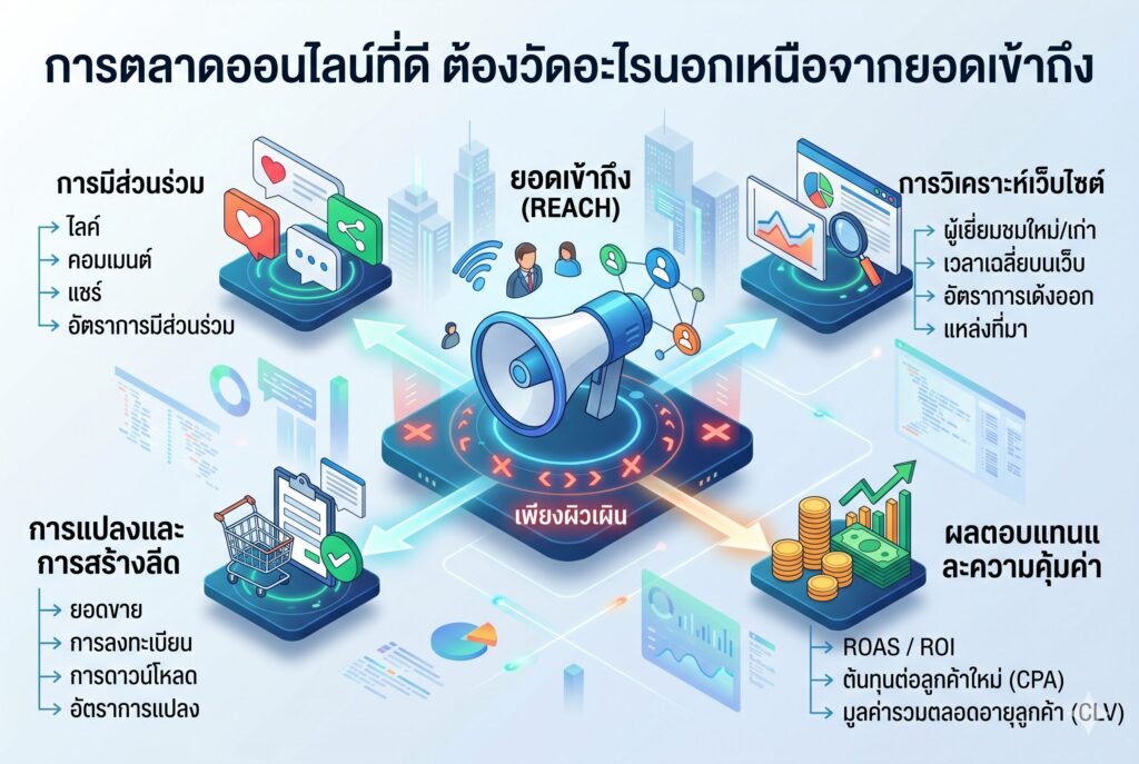 การตลาดออนไลน์ที่ดี, ยอดวิวเยอะ, วัดผลโฆษณา, เพิ่มยอดขาย, คอนเวอร์ชัน
