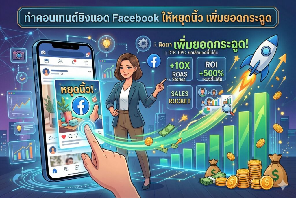 ทำคอนเทนต์ยิงแอด, ยิงแอด Facebook, เขียนข้อความโฆษณา, โฆษณา Facebook, การตลาดออนไลน์