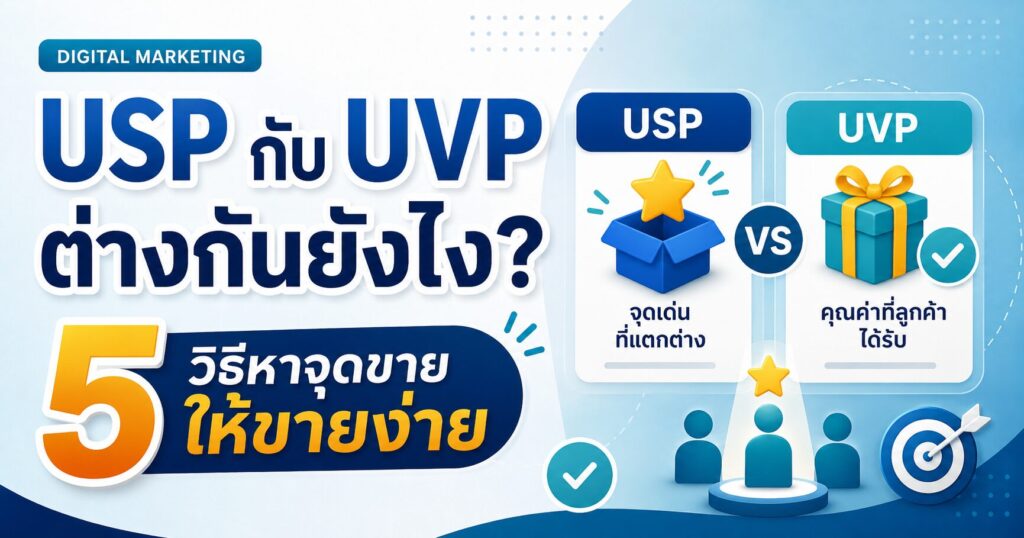 USP กับ UVP, Unique Selling Proposition, Unique Value Proposition, จุดขายสินค้า, คุณค่าที่ลูกค้าอยากซื้อ