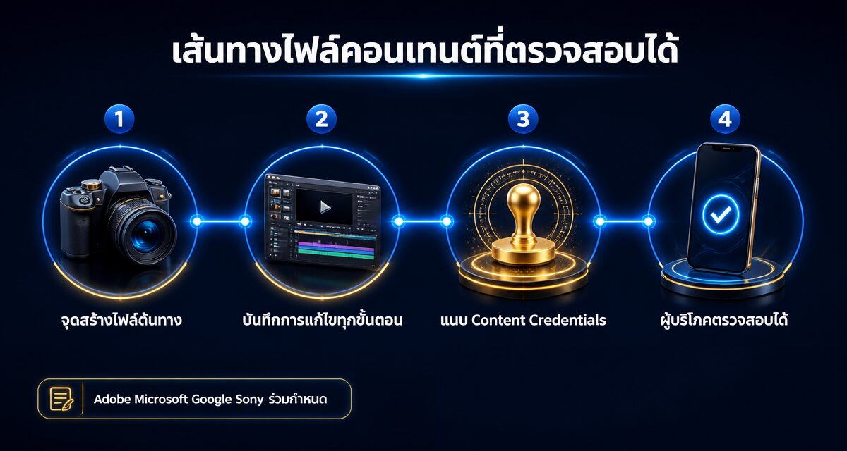 ai content provenance c2pa 2 AI Content Provenance และตรารับรอง C2PA สำหรับคอนเทนต์ในยุค AI