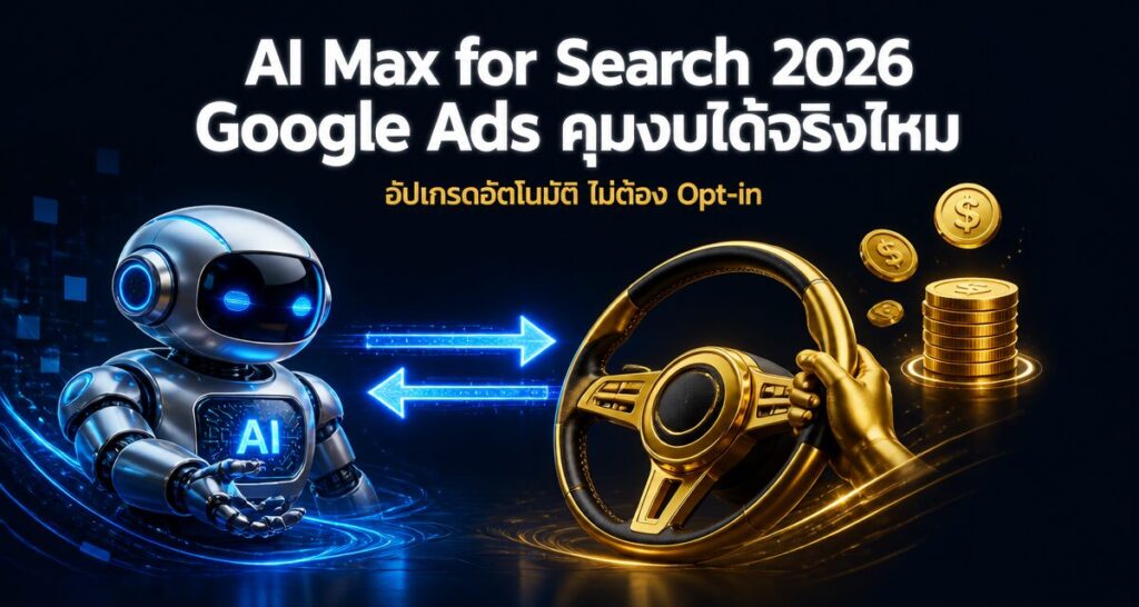 AI Max for Search 2026: Google Ads คุมงบได้จริงไหม