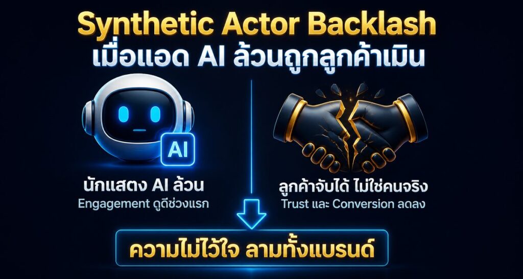 Synthetic Actor Backlash คือปัญหาที่ทำให้แอด AI ล้วนถูกเมิน