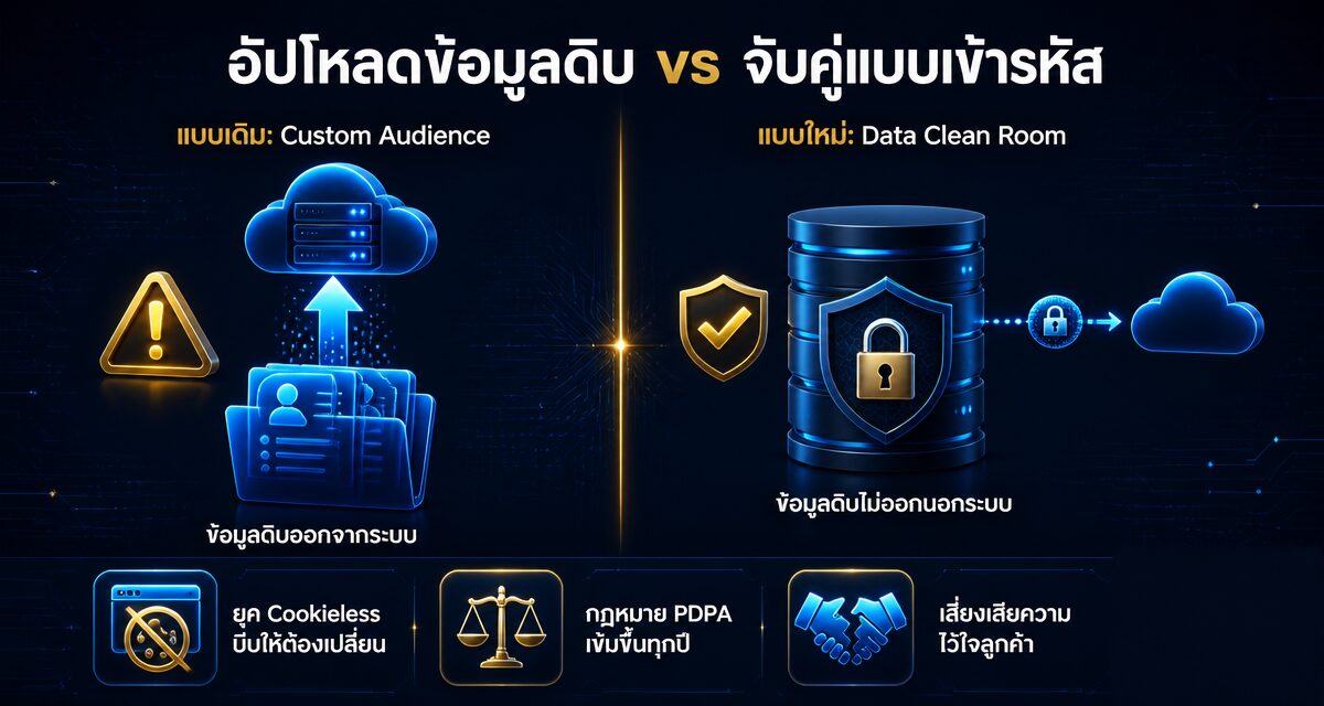 data clean room facebook ads pdpa 2026 2 Data Clean Room Facebook Ads คืออะไร แชร์ข้อมูลลูกค้าปลอดภัย PDPA