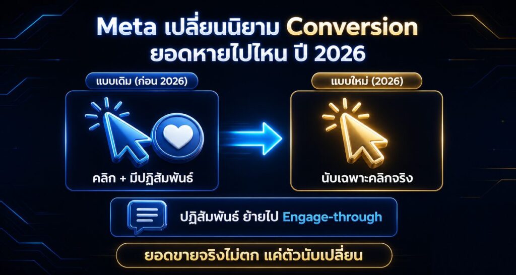 Meta Attribution Change 2026: ทำไม Conversion หายไปไหน