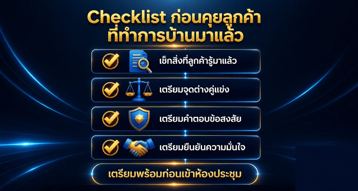 self educated buyer sales psychology 2026 2 Self-Educated Buyer จิตวิทยาการขายเมื่อลูกค้ารู้ก่อนเซลส์